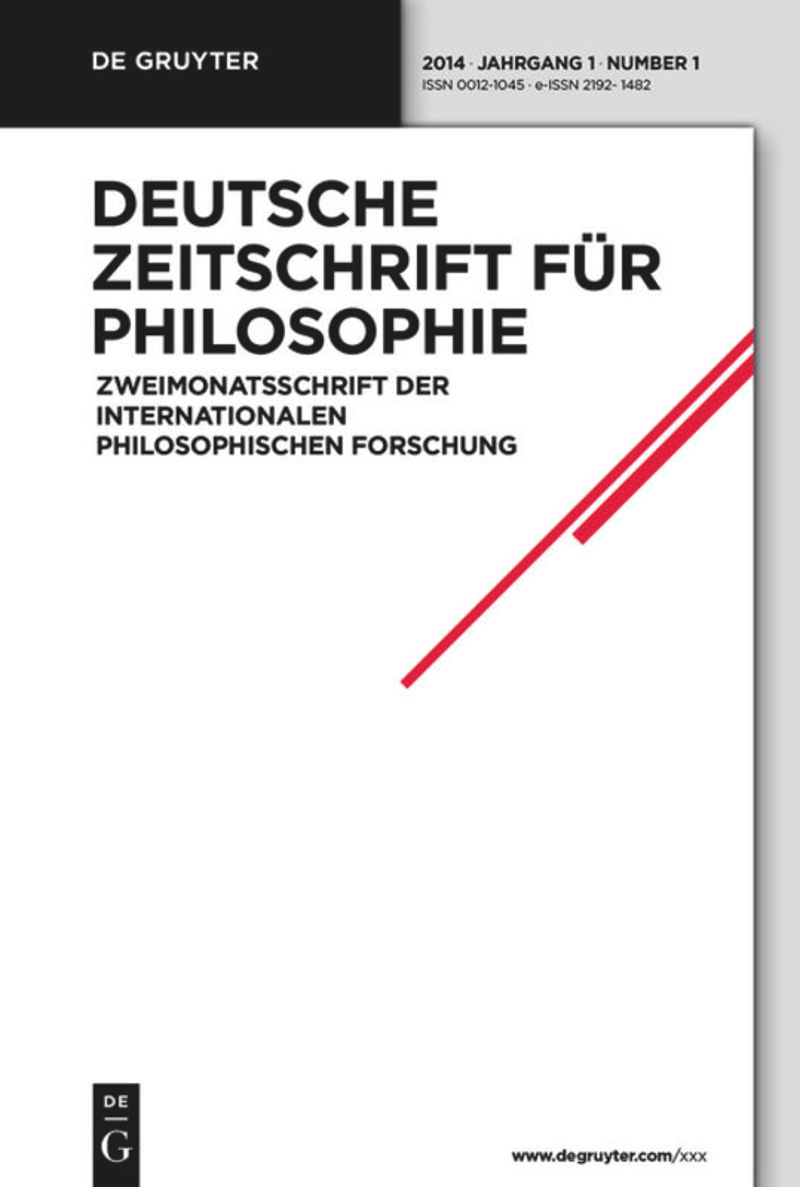 Deutsche Zeitschrift für Philosophie – Shklar-Schwerpunkt