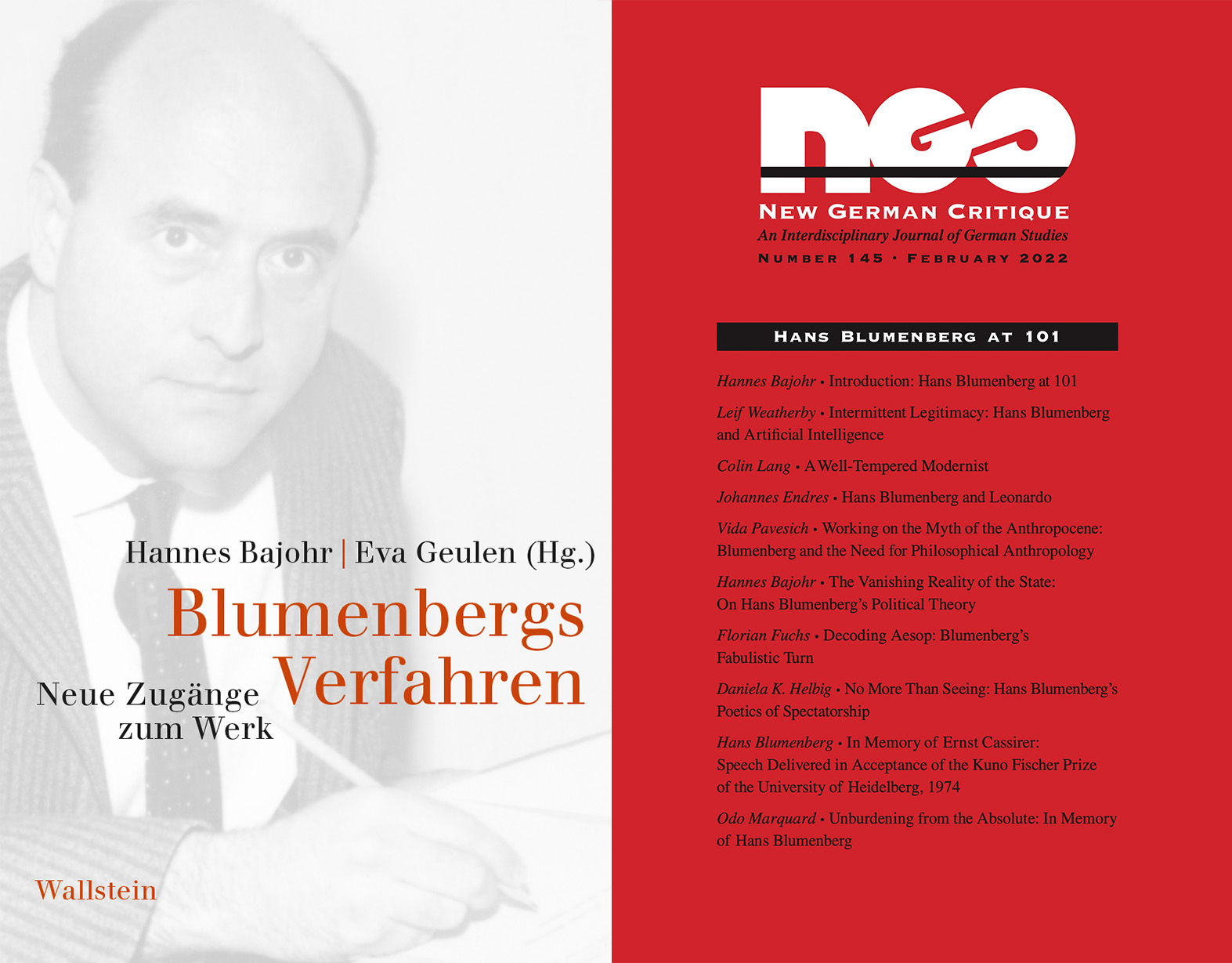 New Books on Hans Blumenberg
